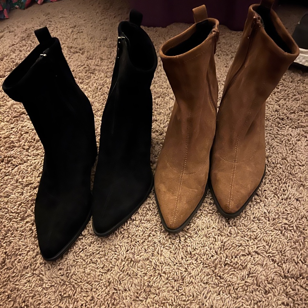 2 pairs of naturalizer Soul brand booties 7.5